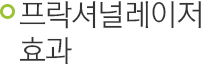 프락셔널레이저 효과.