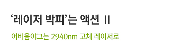 레이저 박피는 액션2. 어비움야그는 2940nm 고체 레이저로